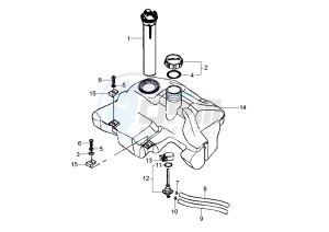 LX 4T 50 drawing Fuel Tank