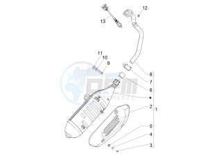 GTS 125 4T E4 ABS (EMEA) drawing Silencer