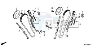 VT750C2BB Shadow E drawing CAM CHAIN