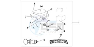 CBF1000A F / CMF drawing TOP BOX 35 L BLACK