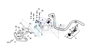 CELLO ALLO 125 drawing HANDLEBAR KLEMPLATEN