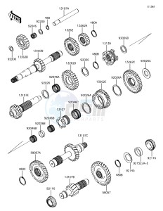 MULE PRO-DXT KAF1000BHF EU drawing Transmission