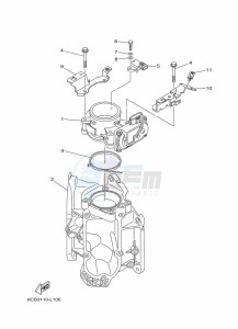 FL225FETX drawing THROTTLE-BODY