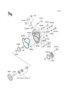 KX 250 N [KX250F](N2) N2 drawing WATER PUMP