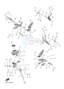 YZF600 R6 (BN6C) drawing STAND & FOOTREST