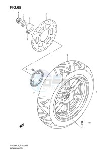 UH200 ABS BURGMAN EU drawing REAR CALIPER