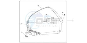 XL700V9 F / CMF drawing 45L TOP BOX BARLEY YELLOW