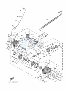 YXF1000EW YX10FPAM (B4J5) drawing FRONT DIFFERENTIAL