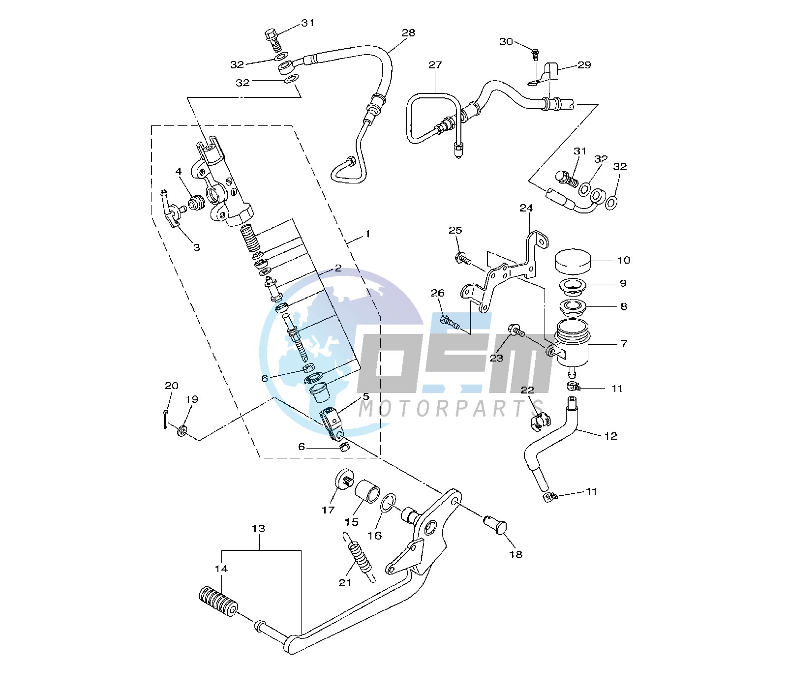 REAR MASTER CYLINDER