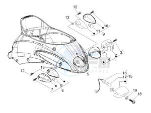 Liberty 200 4t Sport e3 drawing Tail light - Turn signal lamps