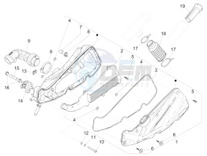 Liberty 150 iGet 4T 3V ie ABS (APAC) drawing Air filter