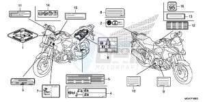 VFR1200XDLF CrossTourer - VFR1200X Dual Clutch 2ED - (2ED) drawing CAUTION LABEL