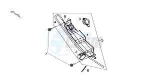 MAXSYM 400 I drawing SPARE TANK