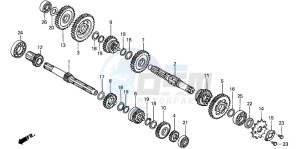 CRF80F 100 drawing TRANSMISSION (CRF80F)