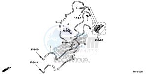 CBR1000S1H 2ED - (2ED) drawing BRAKE PIPE