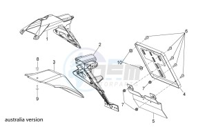 RSV 4 1000 APRC Factory ABS USA drawing Rear body III