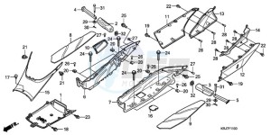 FES1259 France - (F / CMF) drawing FLOOR PANEL/CENTER COVER