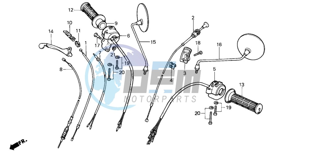 HANDLE SWITCH/LEVER/ CABLE