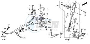 XL700V drawing RR. BRAKE MASTER CYLINDER