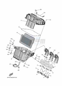 XSR900 MTM890-U (BMS1) drawing INTAKE 2