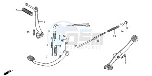 C90ST 70 drawing PEDAL