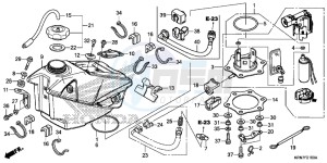 CRF250RE CRF250R Europe Direct - (ED) drawing FUEL TANK