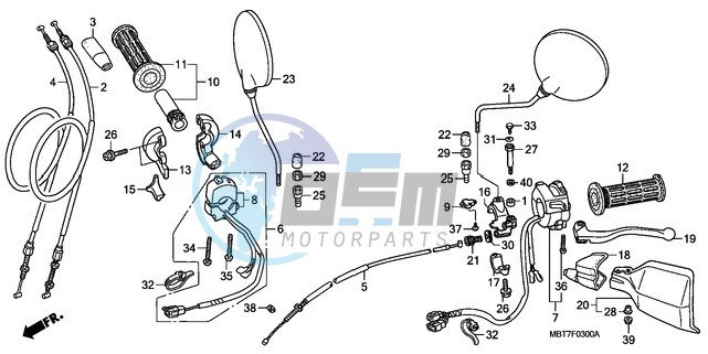 HANDLE LEVER/SWITCH/CABLE