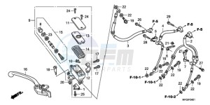 CB600FA3A Australia - (U / ABS ST) drawing FR. BRAKE MASTER CYLINDER (CB600FA/FA3)