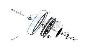 SYMPHONY ST 125 drawing FRONT WHEEL