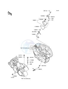 KVF 750 A [BRUTE FORCE 750 4X4] (A1) A1 drawing GEAR CHANGE MECHANISM