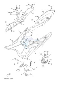 YN50 NEO'S (2APC 2APC 2APC) drawing STAND & FOOTREST