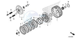 CRF250ME CRF250M UK - (E) drawing CLUTCH