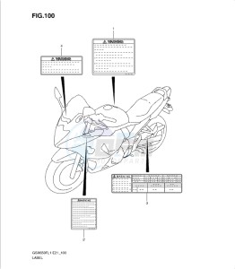 GSXF650 drawing LABEL (GSX650FUL1 E24)