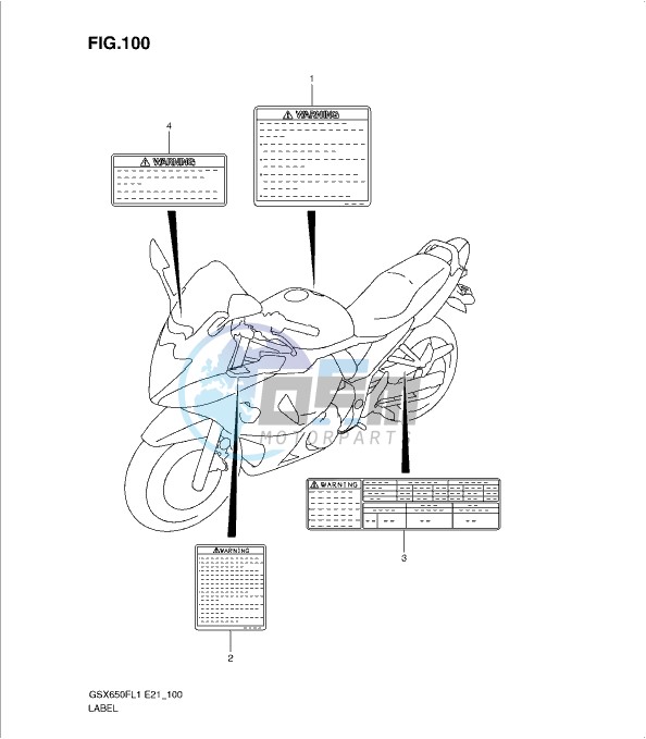 LABEL (GSX650FUL1 E24)