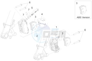 Shiver 750 USA USA drawing Front brake caliper