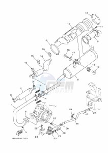 YFM450FWBD KODIAK 450 (B5R1) drawing EXHAUST