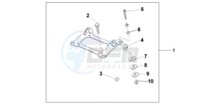 CBF1000SA UK - (E / ABS MKH) drawing KIT CARRIER BRKT