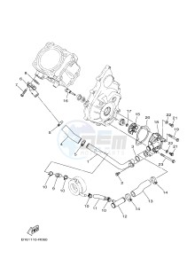 YFM700FWAD YFM70GPXJ GRIZZLY 700 EPS (B1A9) drawing WATER PUMP