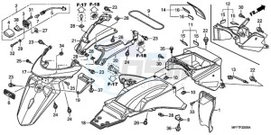 XL700VA9 UK - (E / ABS MKH SPC) drawing REAR FENDER