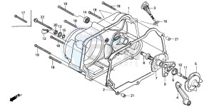 C90Z 50 drawing RIGHT CRANKCASE COVER