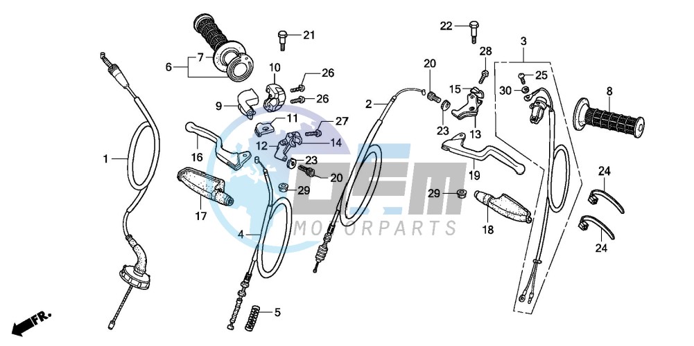 HANDLE LEVER/CABLE