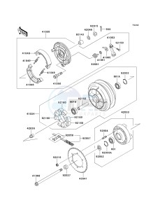 EN 500 C [VULCAN 500 LTD] (C6F-C9F) C8F drawing REAR WHEEL_CHAIN