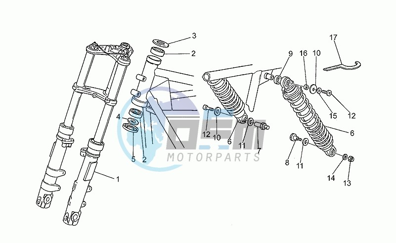 Front/rear shock absorber