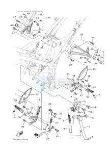 YZF-R3 YZF-R3A 321 R3 (BR51 BR52) drawing STAND & FOOTREST