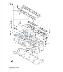 GSX-R1000 drawing CYLINDER HEAD