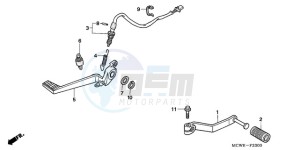 VFR8009 UK - (E / MME) drawing PEDAL