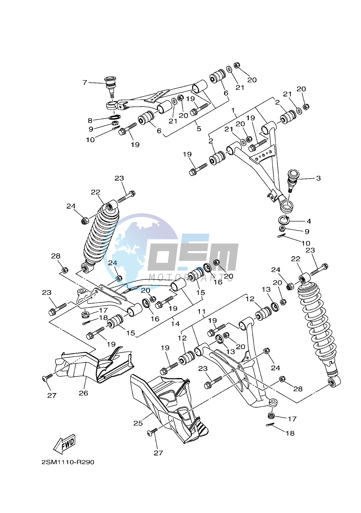 FRONT SUSPENSION & WHEEL