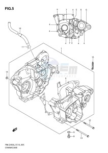 RM-Z450 (E19) drawing CRANKCASE