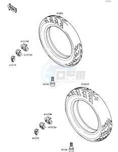 ZX 750 H [NINJA ZX-7] (H1) [NINJA ZX-7] drawing TIRES