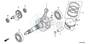 CBR650FAG CBR650F 6ED - (6ED) drawing CRANK SHAFT/PISTON